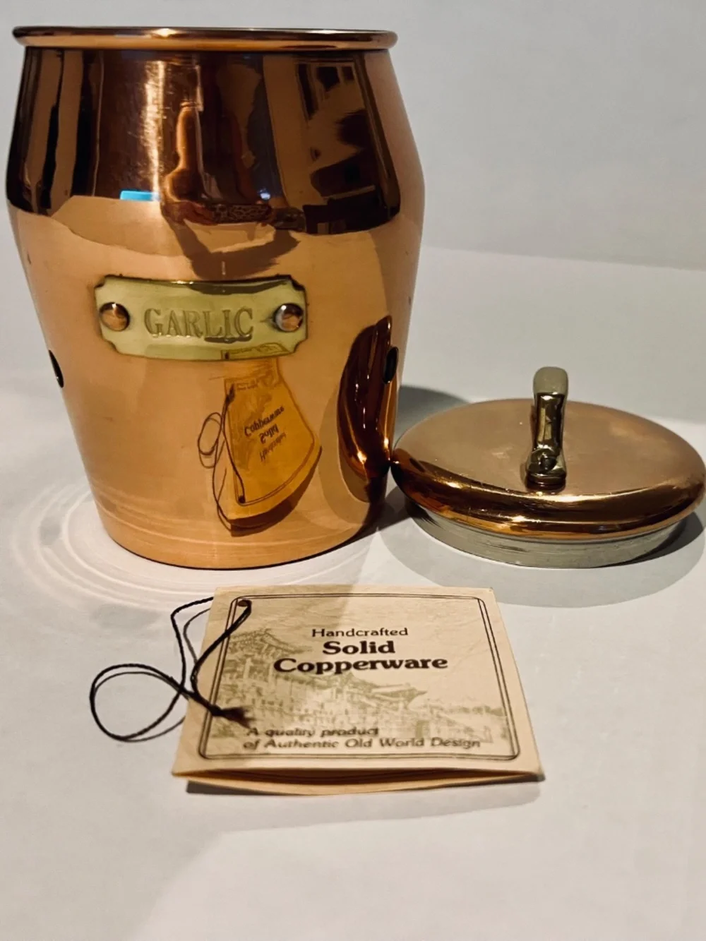 HandCrafted Pure Copper Garlic Pot B9